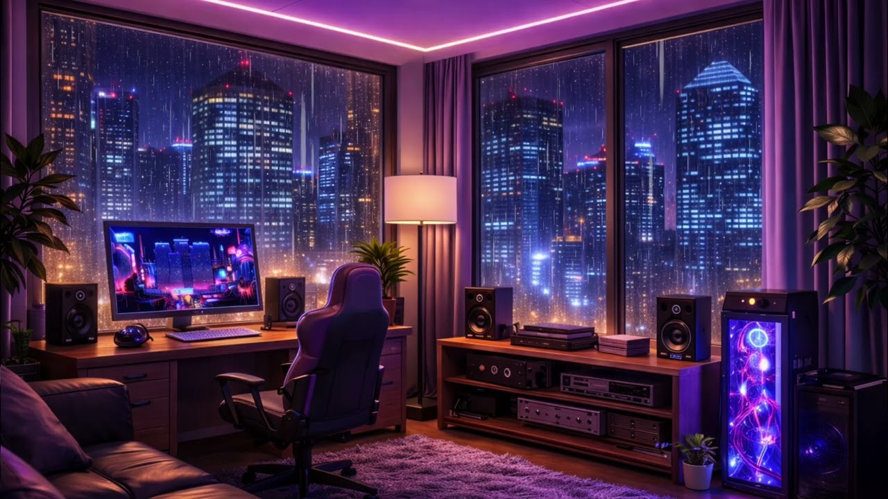 90’s Chill Lofi 🌃 Lofi Beats To Sleep & Relax | Cozy Night Rain Playlist [Lofi Hip Hop Mix]