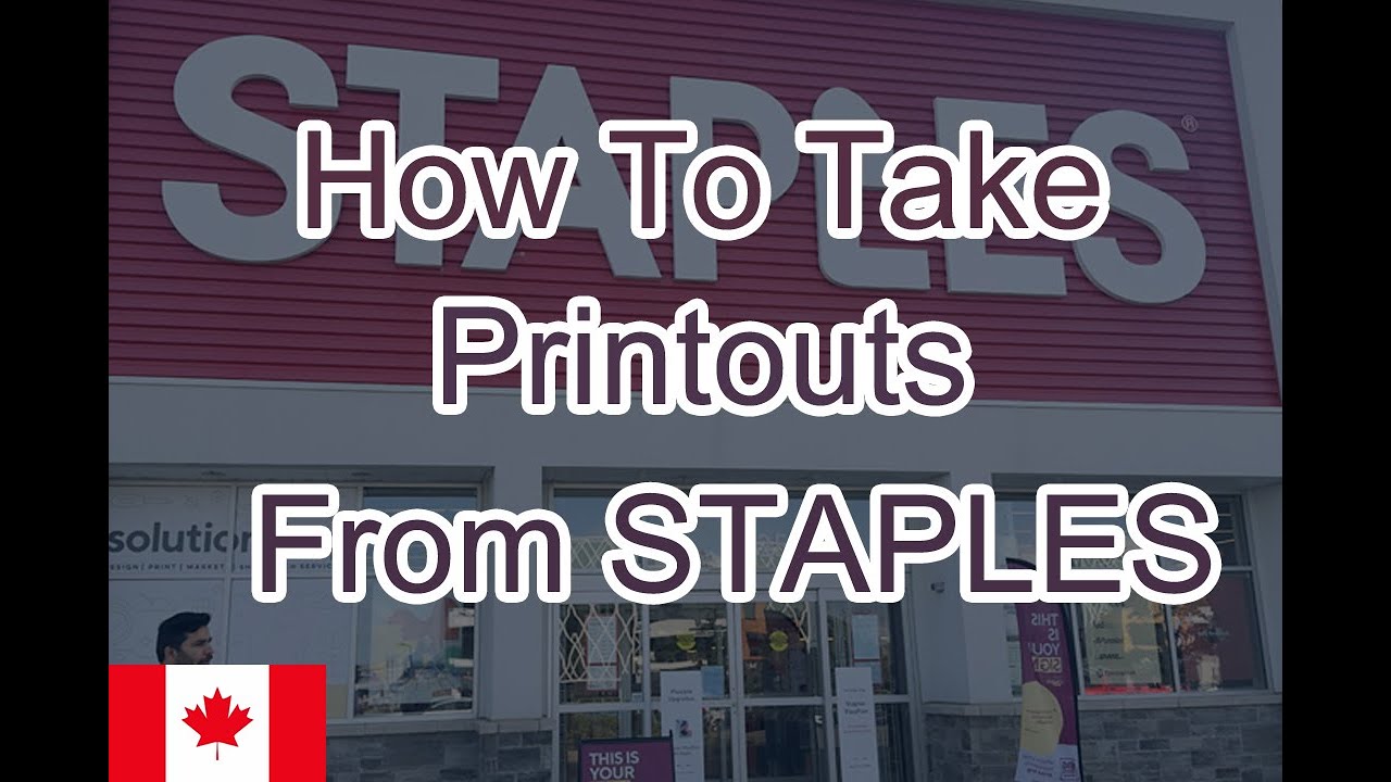 How to take Printouts from Staples in Canada 🇨🇦 #canada #printouts #staples