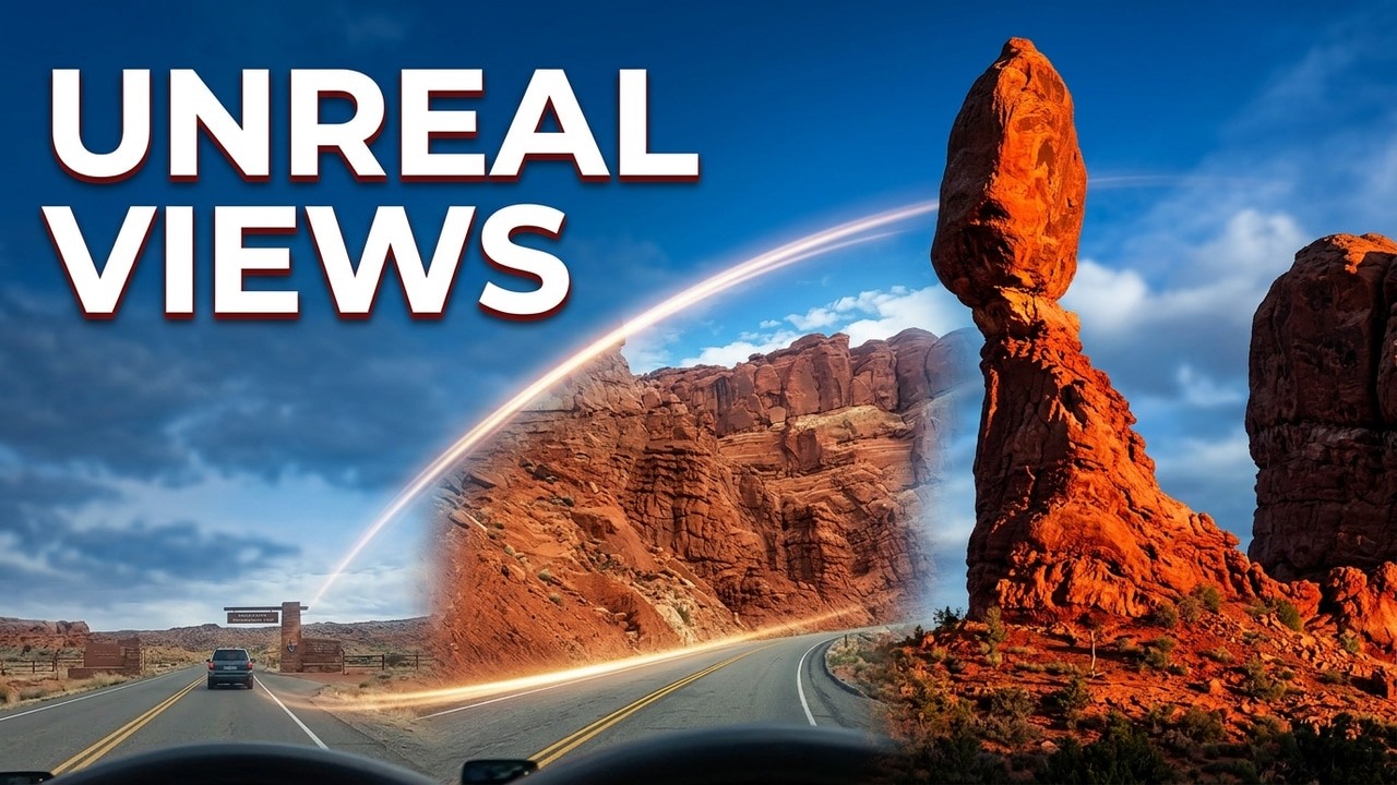 Arches Utah Scenic Drive Desert Red Rock Formations