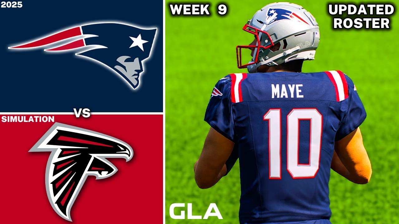 Patriots vs. Falcons | Week 9 Simulation | 2025 - 2026 Updated Rosters | Madden 25 PS5
