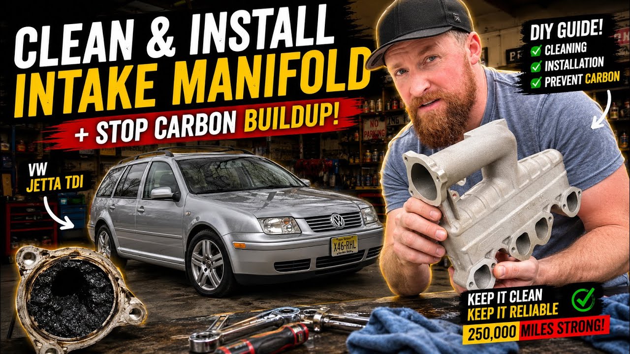 Intake manifold installation • MK4 VW JETTA/GOLF TDI DIESEL high mileage clogged intake