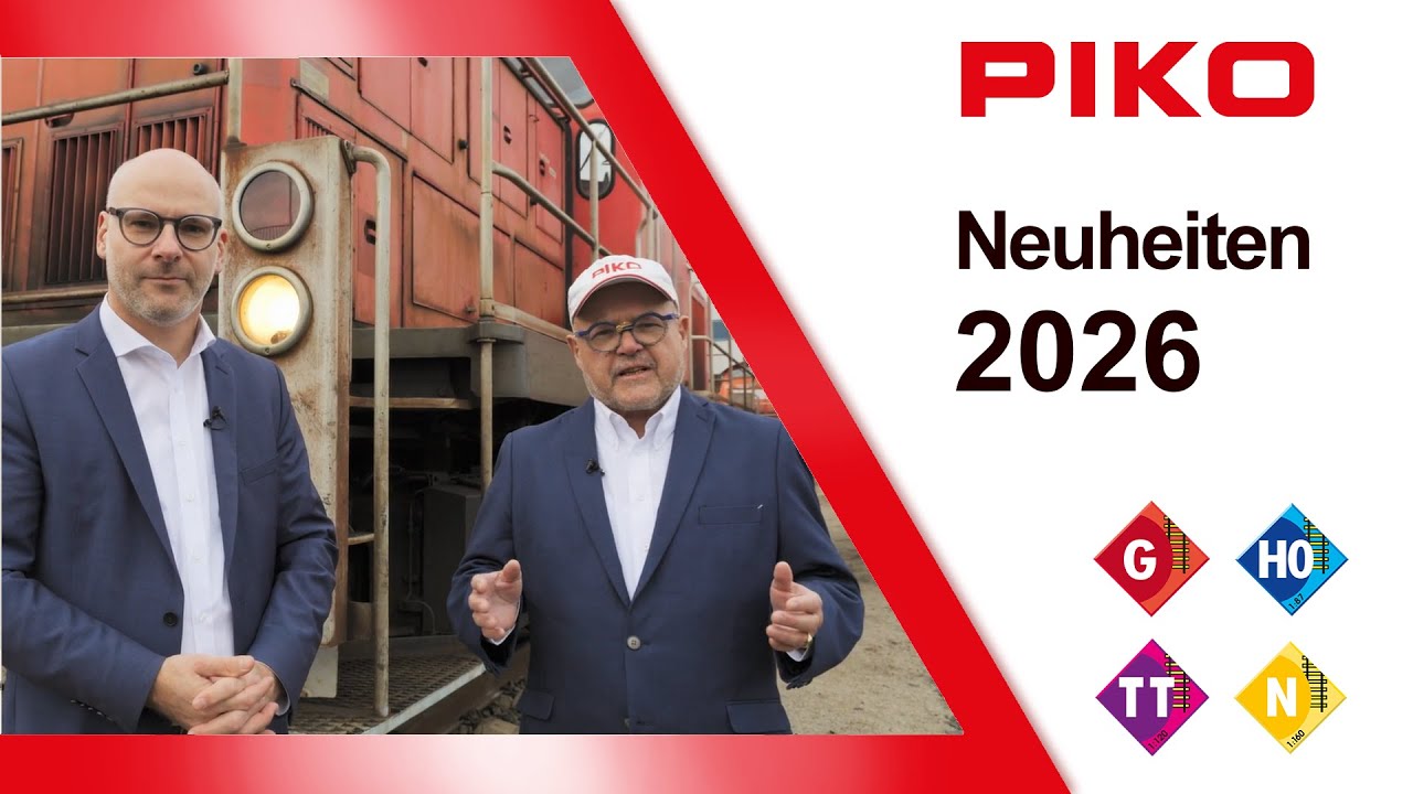 PIKO [V170] Modelleisenbahn Neuheitenvorstellung 2026 (G, H0, TT und N)