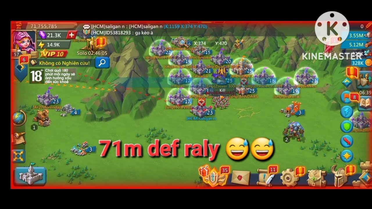 lords mobile  trap solo 71m #1159 #saiganming