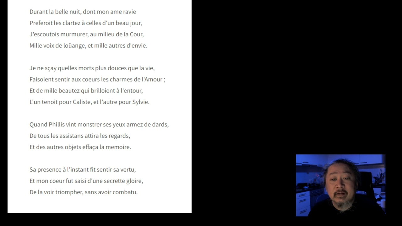 Durant la belle nuit, dont mon ame ravie, de Jean Ogier de Gombauld