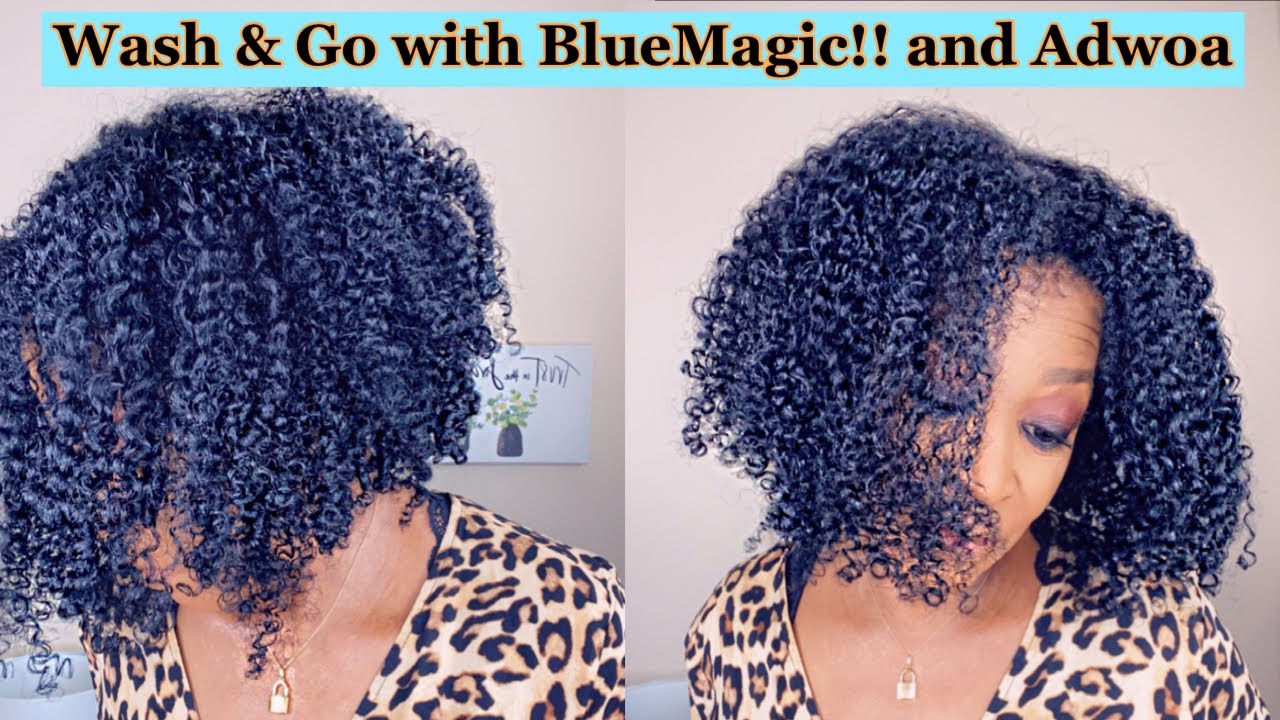 Wash and Go With Blue Magic!! And Adwoa Baomint Conditioning Styler | Type 4 Natural | Shirley Ann