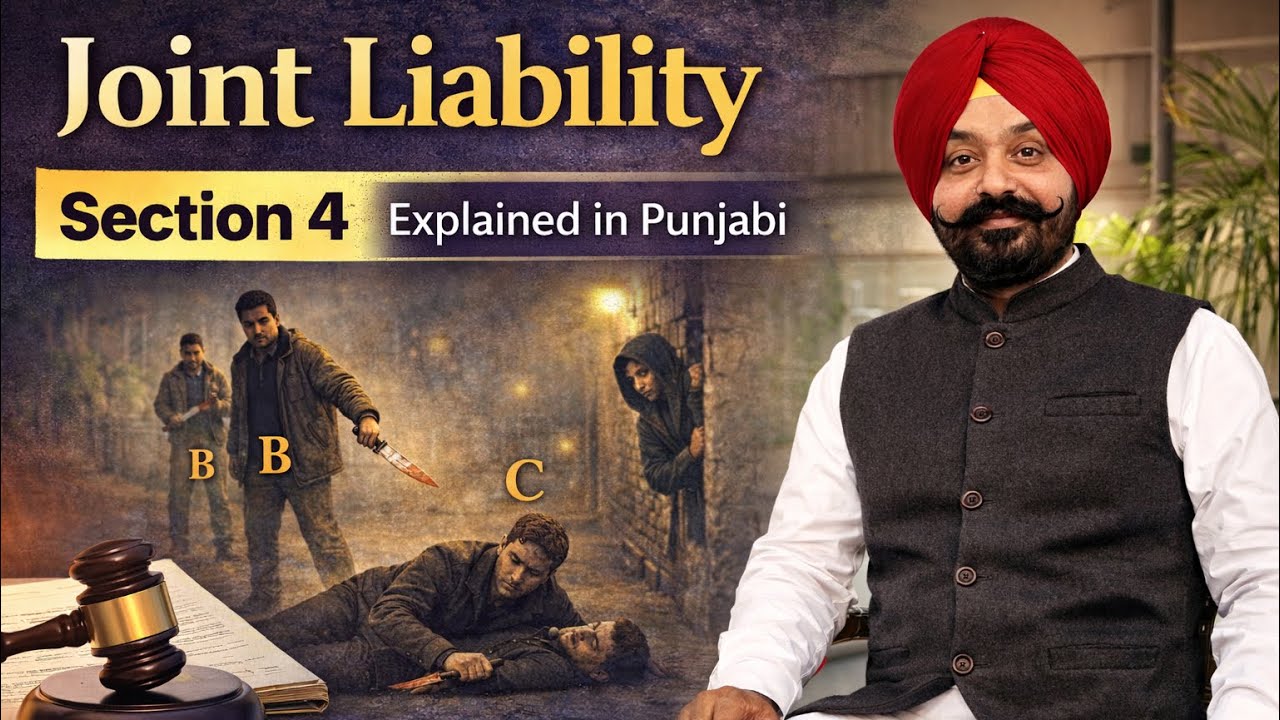 BNS Section 4 Explained in Punjabi | Joint Liability | Common Intention | BNS 2023