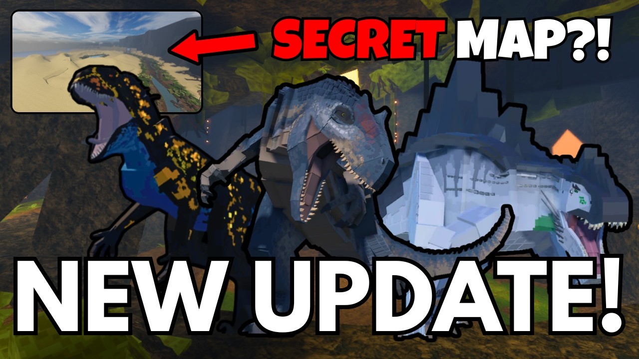 NEW SURPRISE Jurassic Blocky Update! NEW Remodels + HUGE New Map Area!