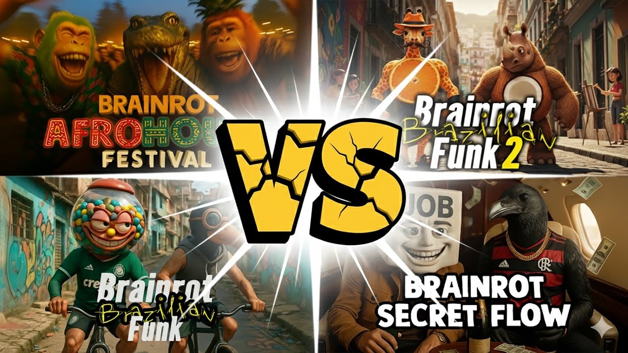 LOOPSPAZ | Brainrot Brazilian Funk VS Brainrot Rap [ Official Mix Video + Bonus Song ]
