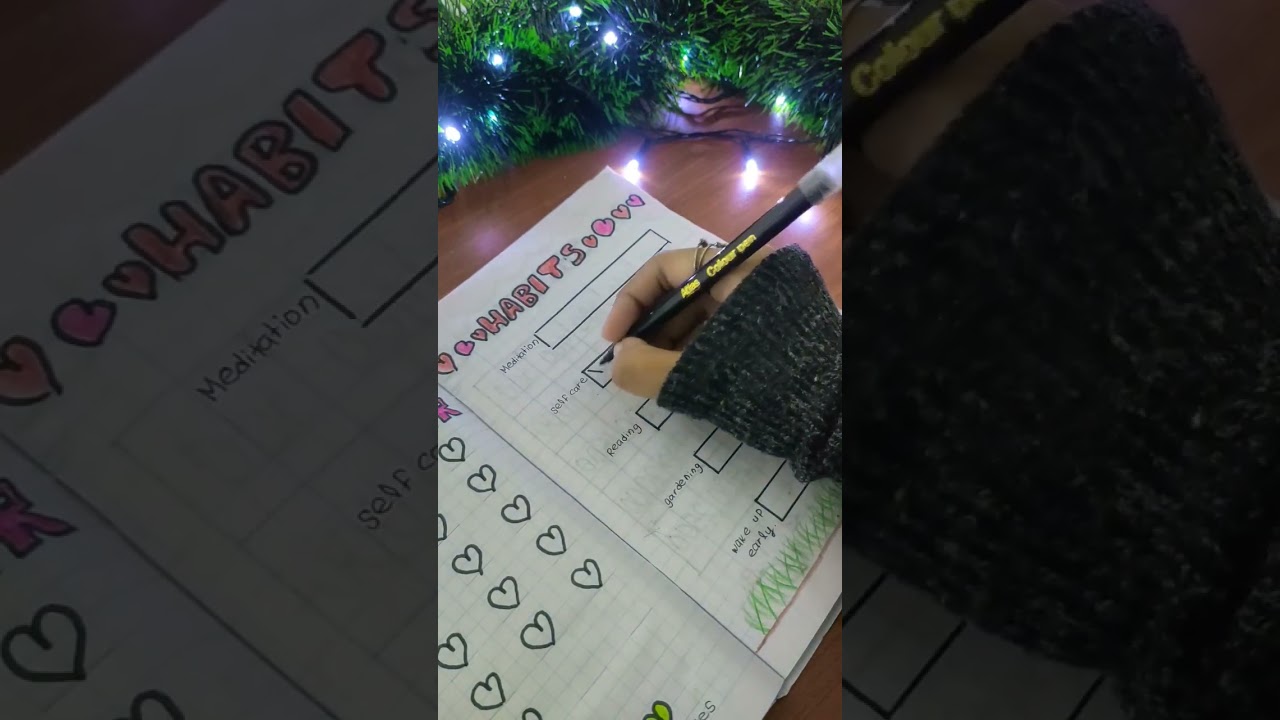 Bullet journal with me  💖✨️ #creativejournaling #goalplanner #bulletjournal