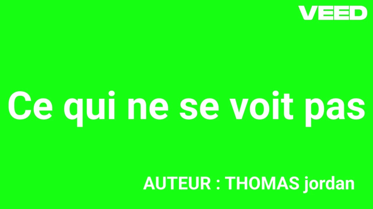 Ce qui ne se voit pas