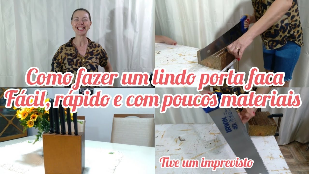 Como fazer um porta faca lindo, rápido e com poucos materiais
