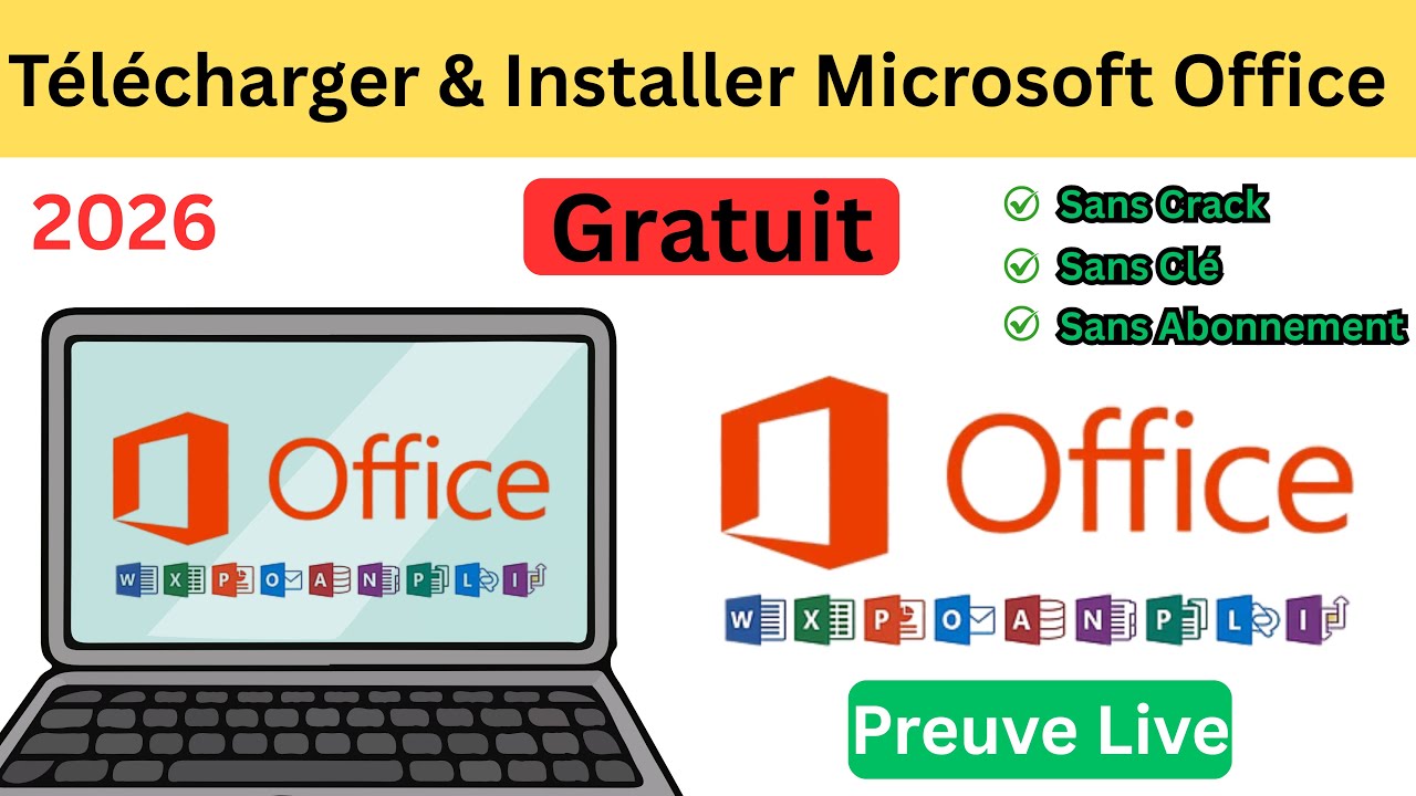 T&eacute;l&eacute;charger et Installer Office 2026 Gratuit Sans Product Key | Office 2026 Complet