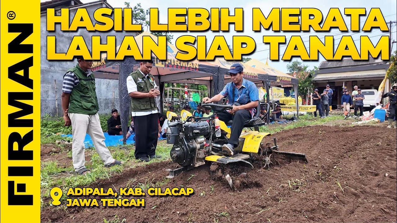 AKSI NYATA DI CILACAP: DARI LAHAN HINGGA SIAP TANAM PAKAI MESIN BAJAK FIRMAN
