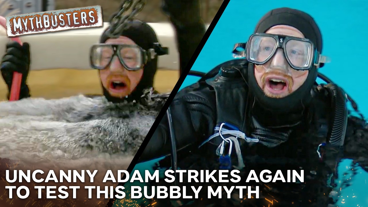 Is It Really Impossible To Stay Afloat In Bubbly Water? | MythBusters