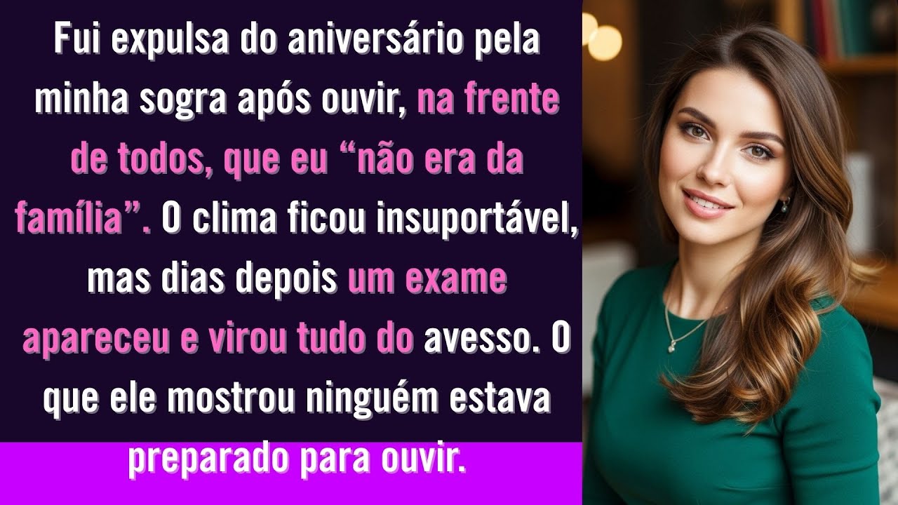 Minha sogra me expulsou do aniversário dizendo “você não é da família” — um exame provou a verdade