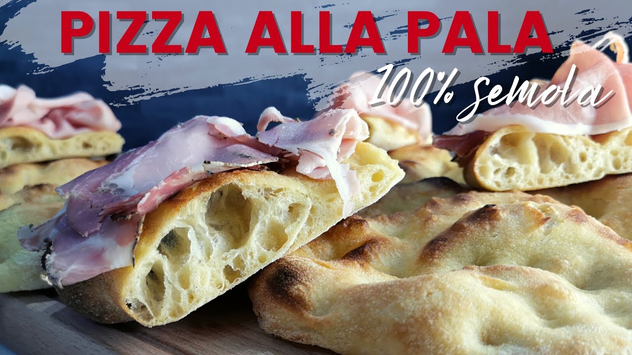 PIZZA ALLA PALA | 100% semola | Alta idratazione | Impasto con biga