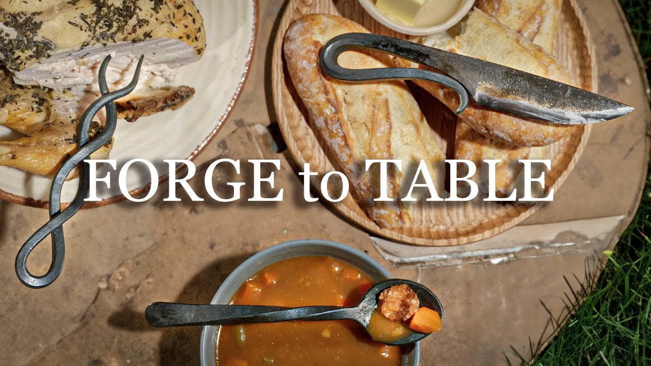 Transforming Tools into Kitchen Treasures: Forged Knife, Fork & Spoon