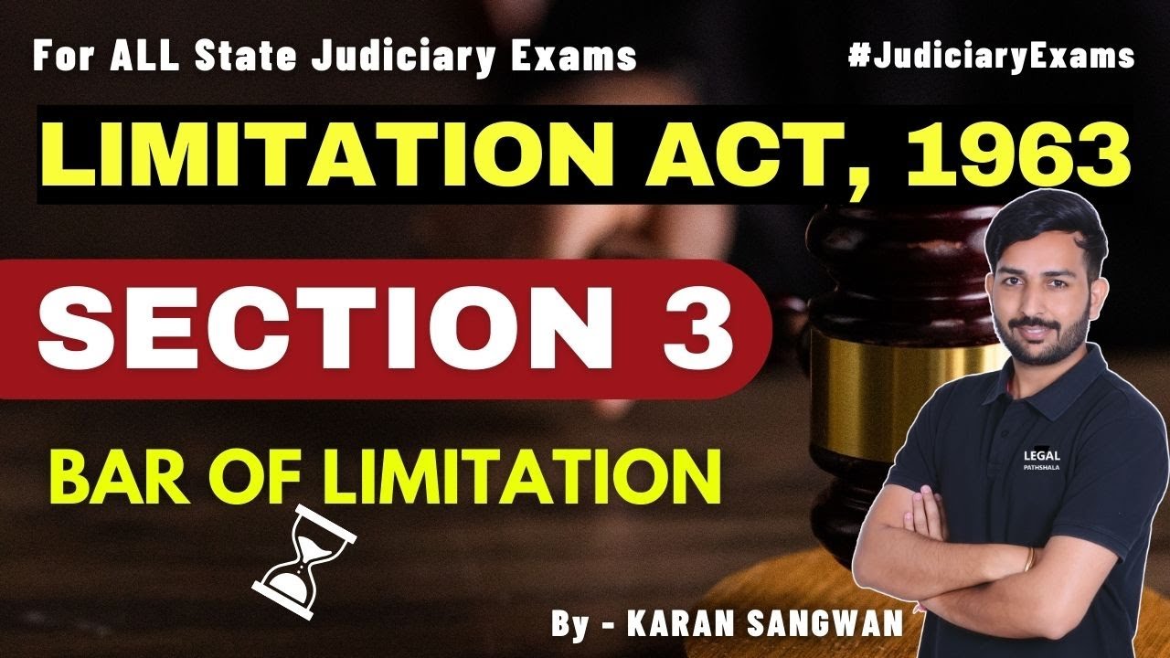section 3 limitation act | limitation act 1963 lecture | limitation act 1963