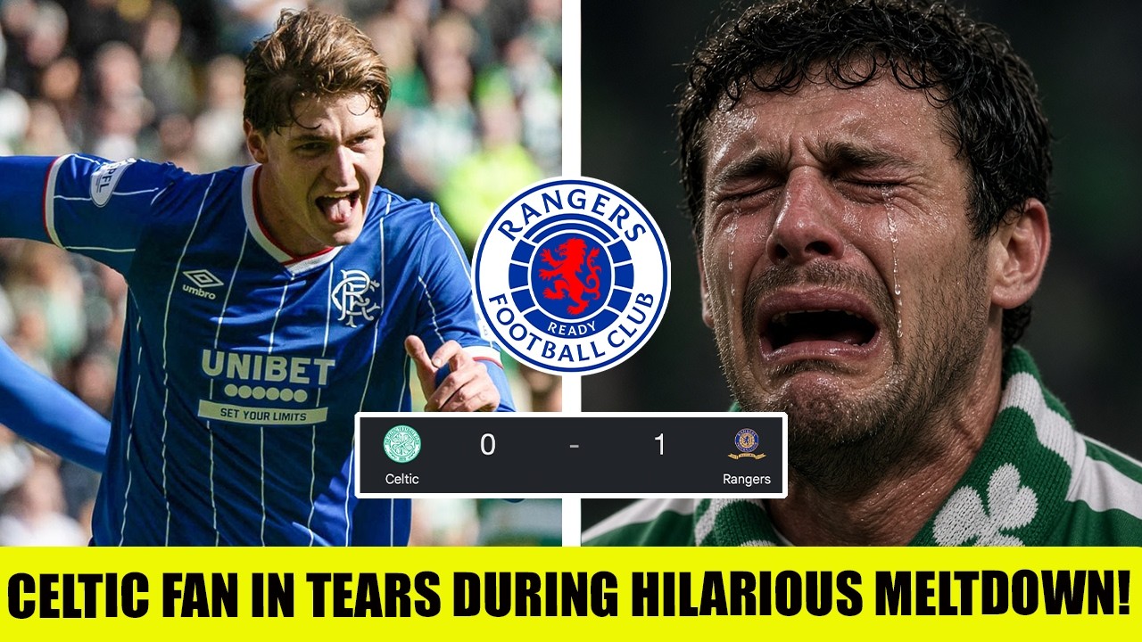 Celtic Fan In TEARS During Hilarious Meltdown After Old Firm Defeat!