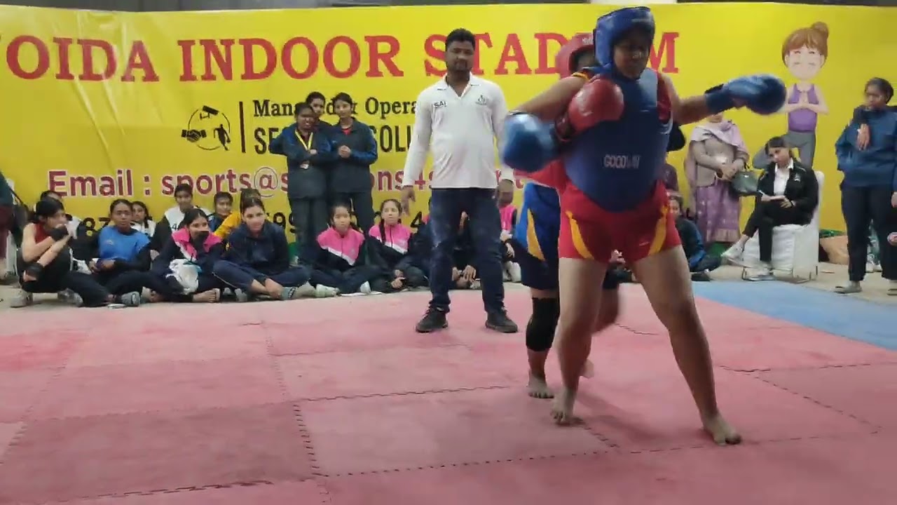 DAV National sports Games  2024 ||wushu Championship Under 17 Girls ||60 Above fight