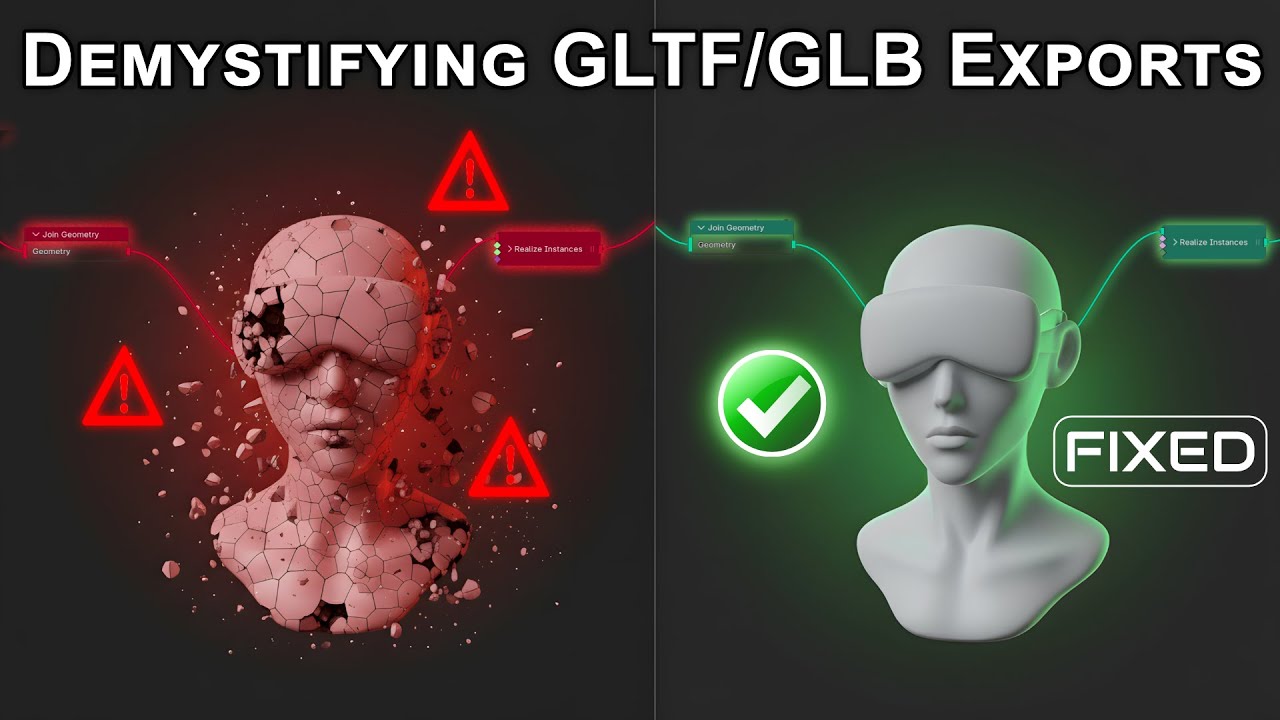Освойте экспорт в Blender &mdash; исправьте экспорты GLB/glTF и узнайте, почему они ломаются