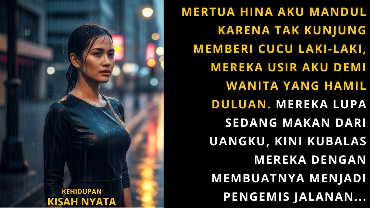 DITUDUH MANDUL & DIUSIR DEMI PELAKOR, MERTUA LUPA MAKAN UANGKU! KUBALAS MEREKA SAMPAI JADI PENGEMIS!