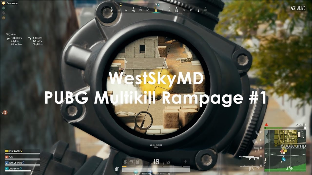 [PUBG] WestSkyMD Multikill Rampage #1