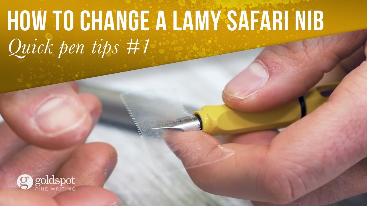 Совет №1: как заменить перо перьевой ручки Lamy Safari