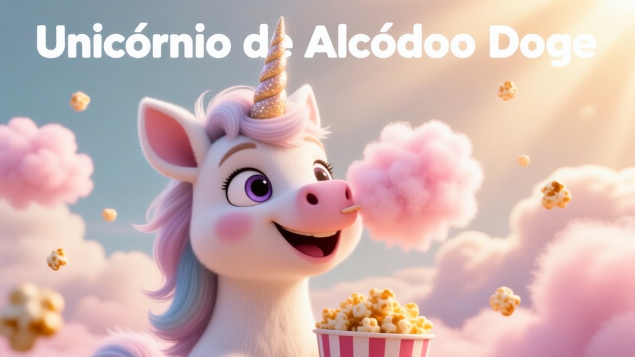 Unicórnio de Algodão Doce #desenhos #brasil