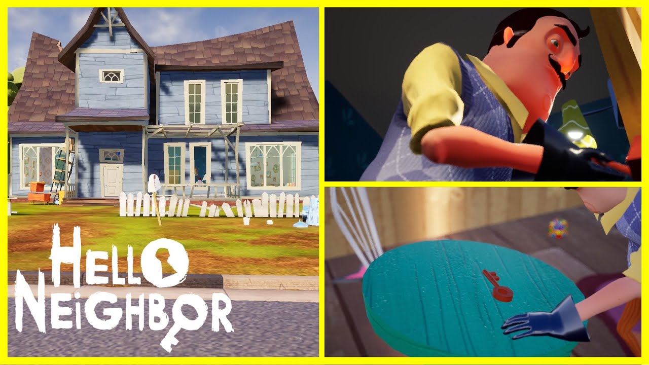 GİZEMLİ KOMŞUNUN BODRUM KATINA GİRDİK! MUHAMMED ALP İLE HELLO NEIGHBOR B&Ouml;L&Uuml;M 1