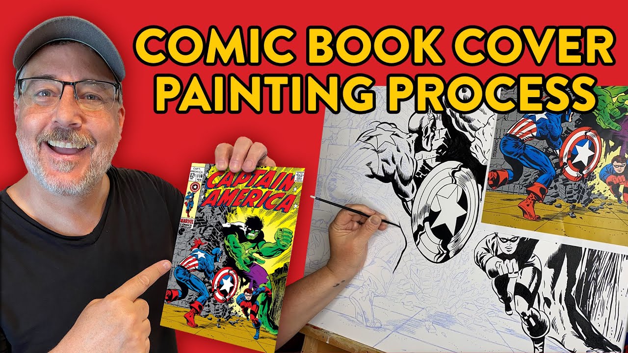 Acrylic Painting Process Video - Captain America 110