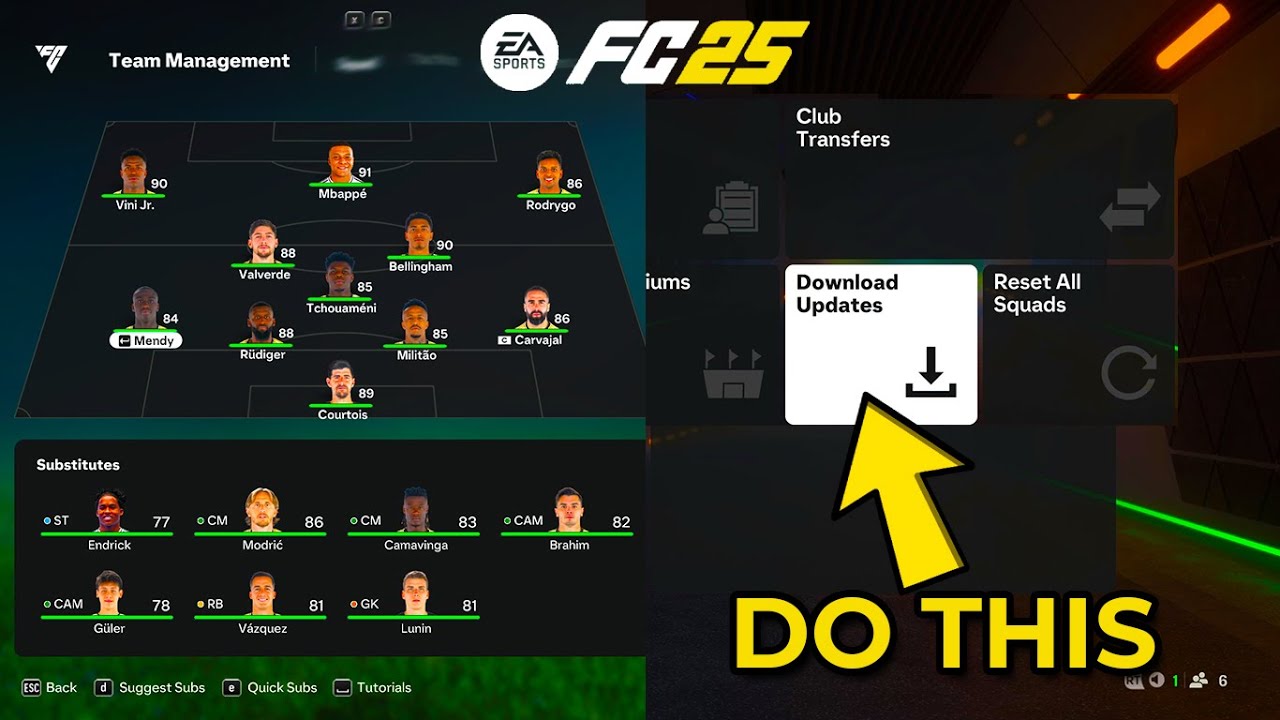 How To Update Your Squad in EA SPORTS FC 25