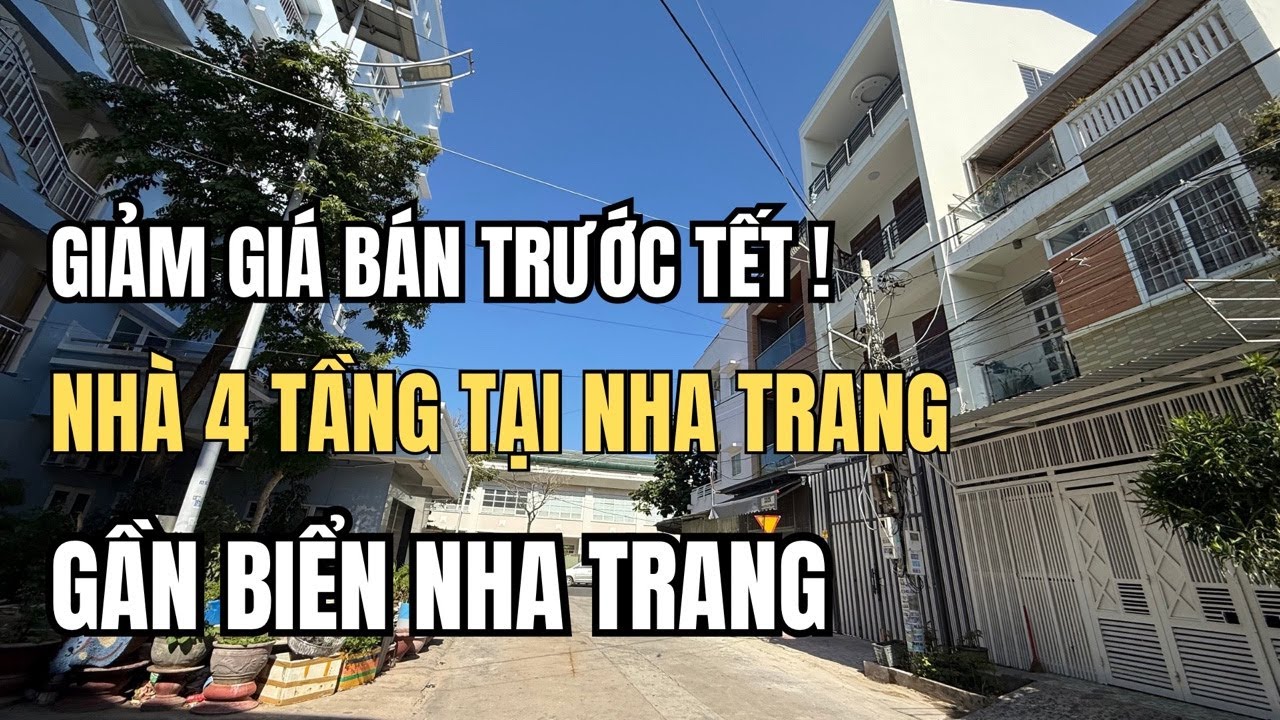 ✅ Nhà 4 Tầng Gẩn Biển nha trang giảm giá bán trước tết tại phường Vĩnh Nguyên Nha trang .