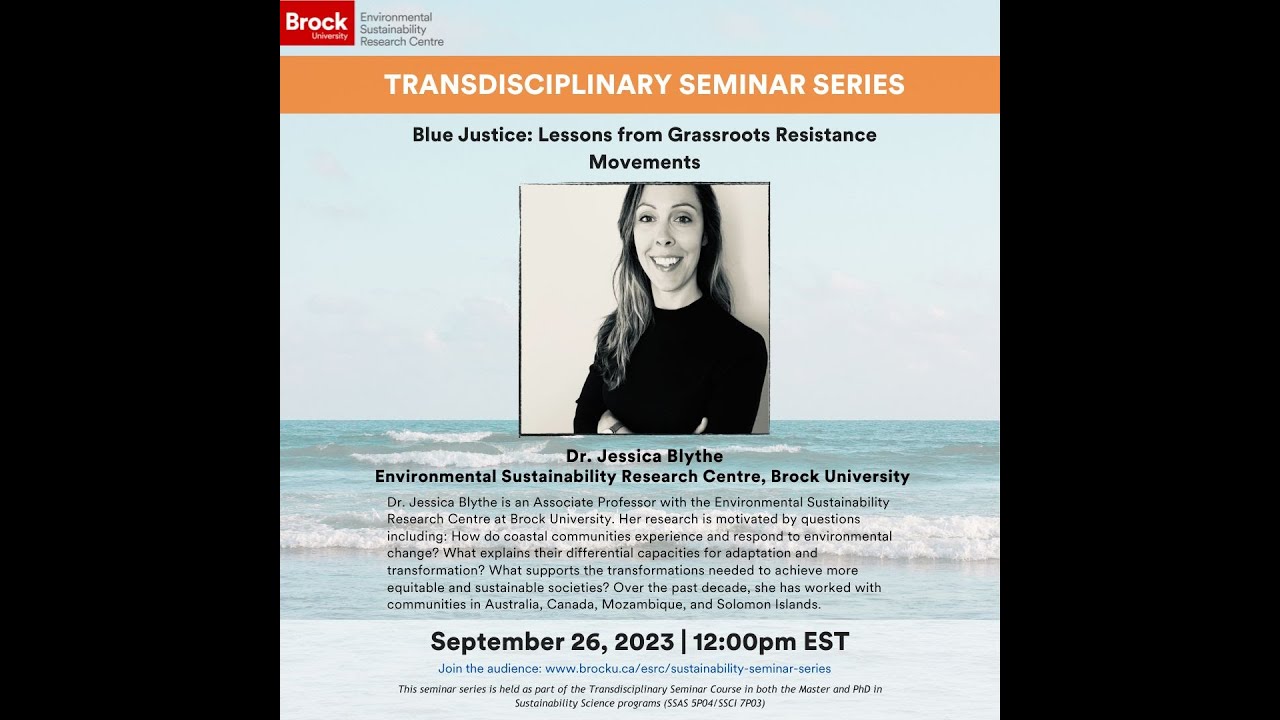 Blue Justice: Lessons from Grassroots Communities
