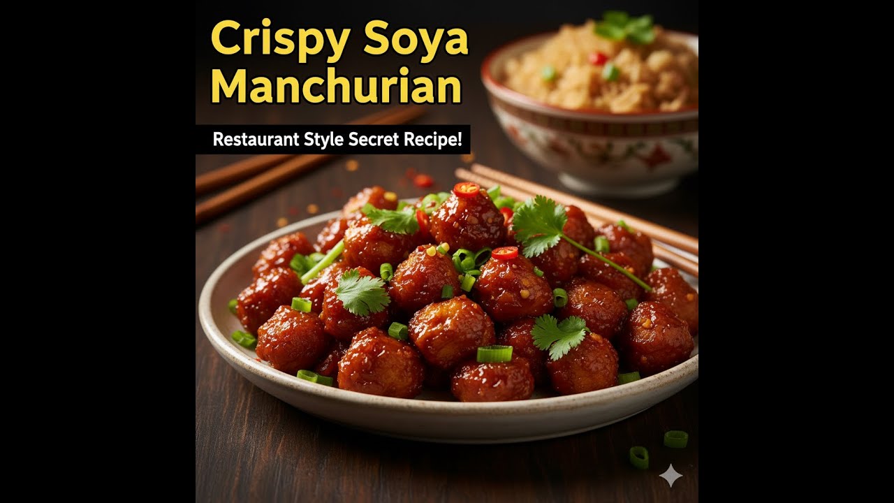 Restaurant Style Soya Manchurian | CRISPY Soya Manchurian