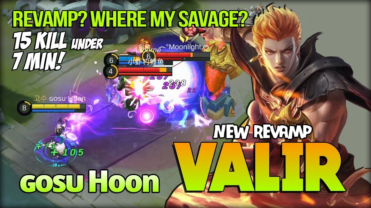 2x MANIAC! Valir Revamp? Mid Lane Valir is REAL! by ɢᴏsᴜ Hoon - Mobile Legends