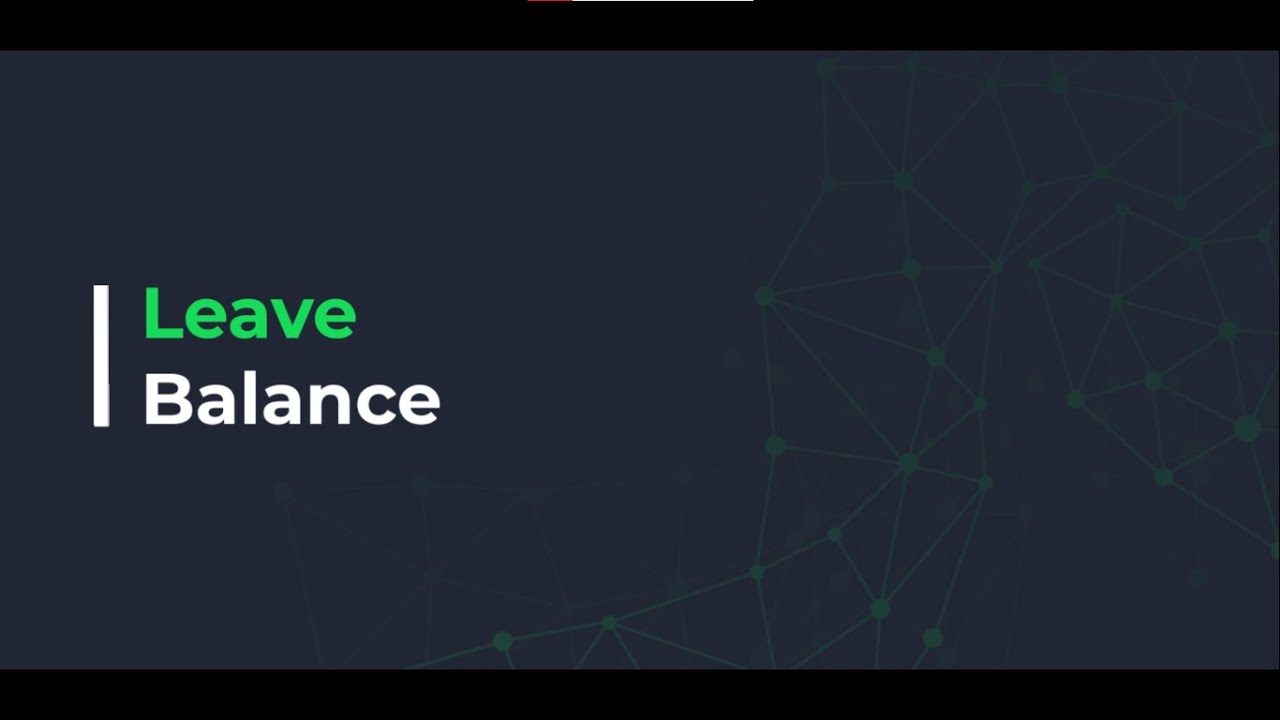 How to check your Leave Balances?