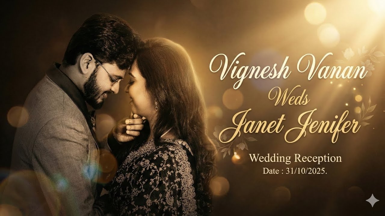 Vignesh Vanan Weds Janet Jenifer | Wedding Reception | 31.10.2025