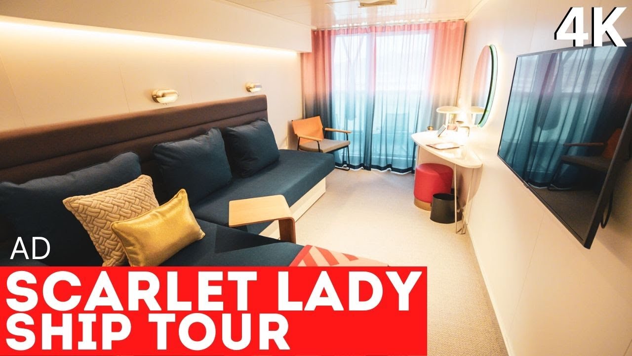 Scarlet Lady Cruise Ship Tour (4K - Ultra HD) #Ad #VirginVoyages