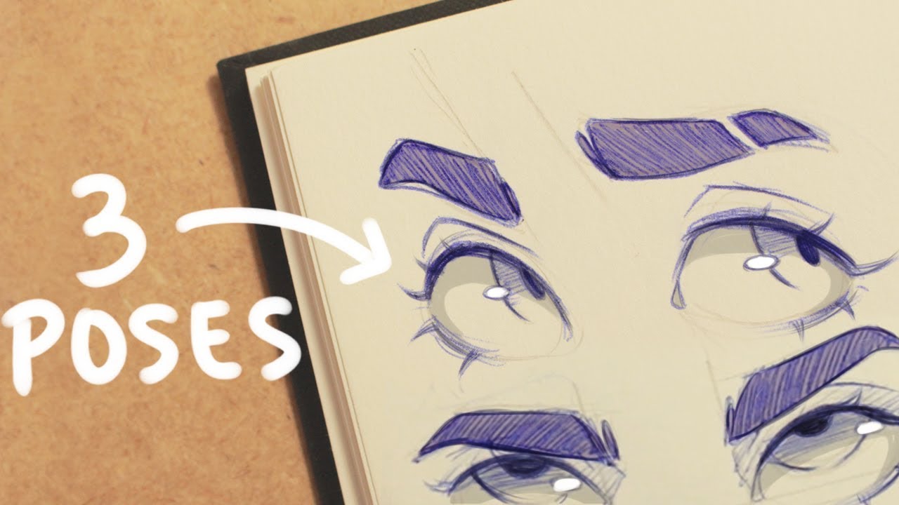 Cómo dibujo los OJOS Y CEJAS!! (Tutorial)