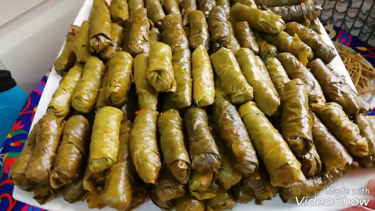 بط روستو محشي ورق عنب... و طاجن محشي ورق عنب بالفراخ في الفرن من مطبخ مروة الشافعى