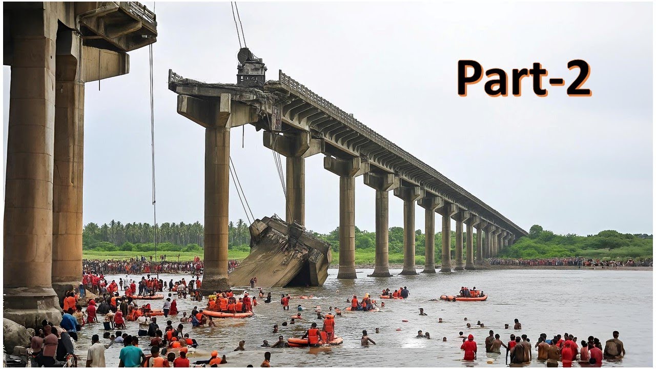 Bridge Collapse Horror in Gujarat | NDRF, SDRF & Fire Teams in Action!