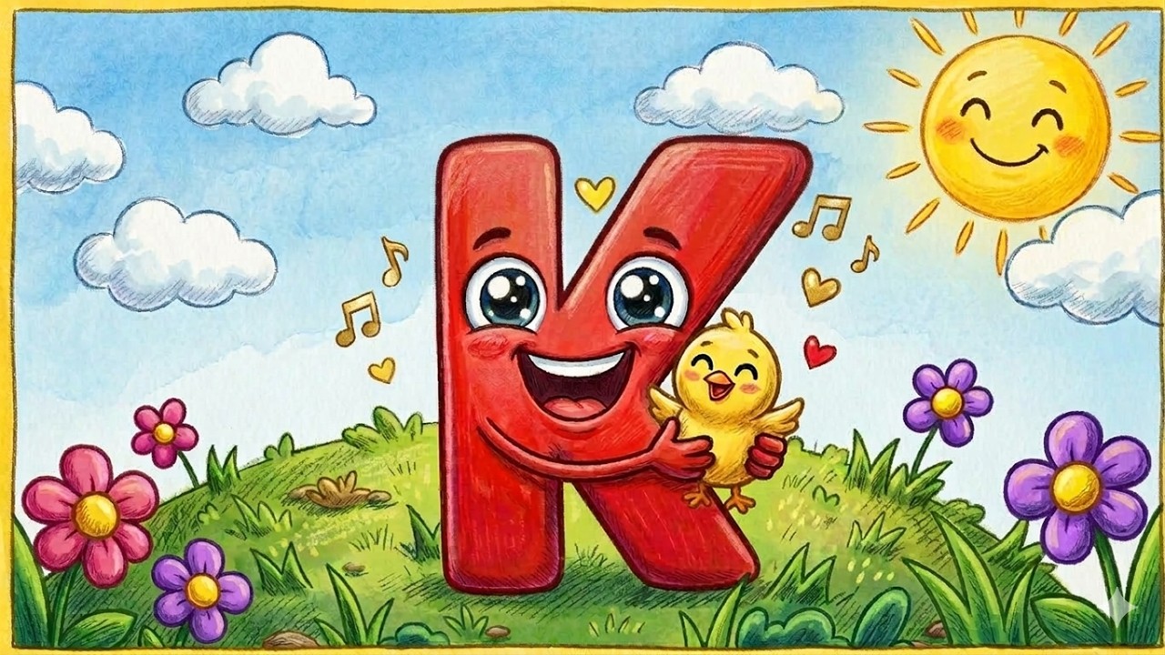 LITERKA K || Piosenka o literce K || Trelomelo || Nauka literek || Piosenki dla dzieci