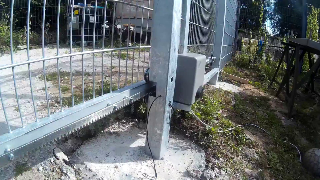 Selbstgebautes Schiebetor (5,20x1,80, 145kg) mit Rotfuchs Torantrieb (SLGOK600)