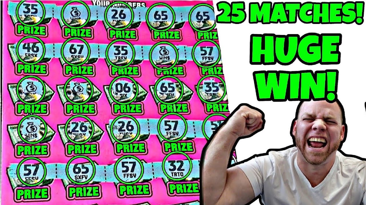 HUGE WIN WITH 25 MATCHES on this EXPENSIVE lottery ticket!