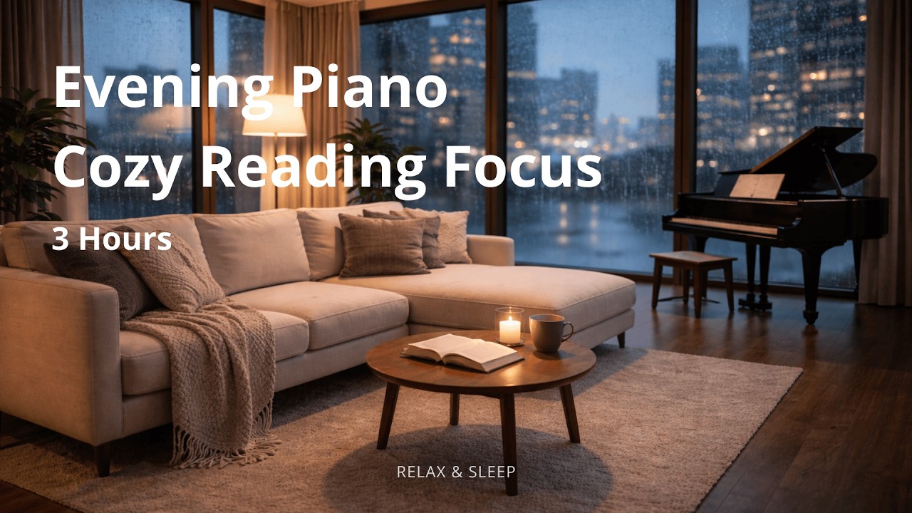 Cozy Reading Piano ✦ Soft Minimal Neo-Classical ✦ Calm Focus ✦ 3 Hours