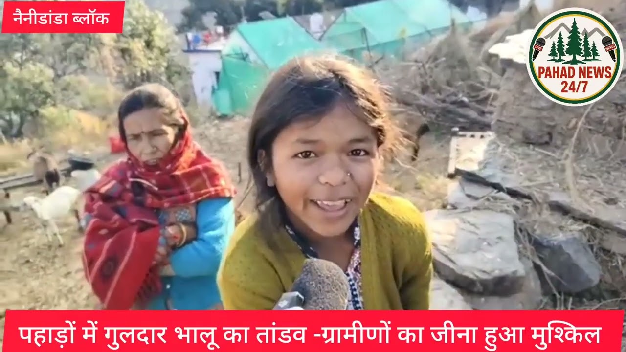 पहाड़ों में गुलदार भालू का तांडव - ग्रामीणों का हुआ जीना मुश्किल 