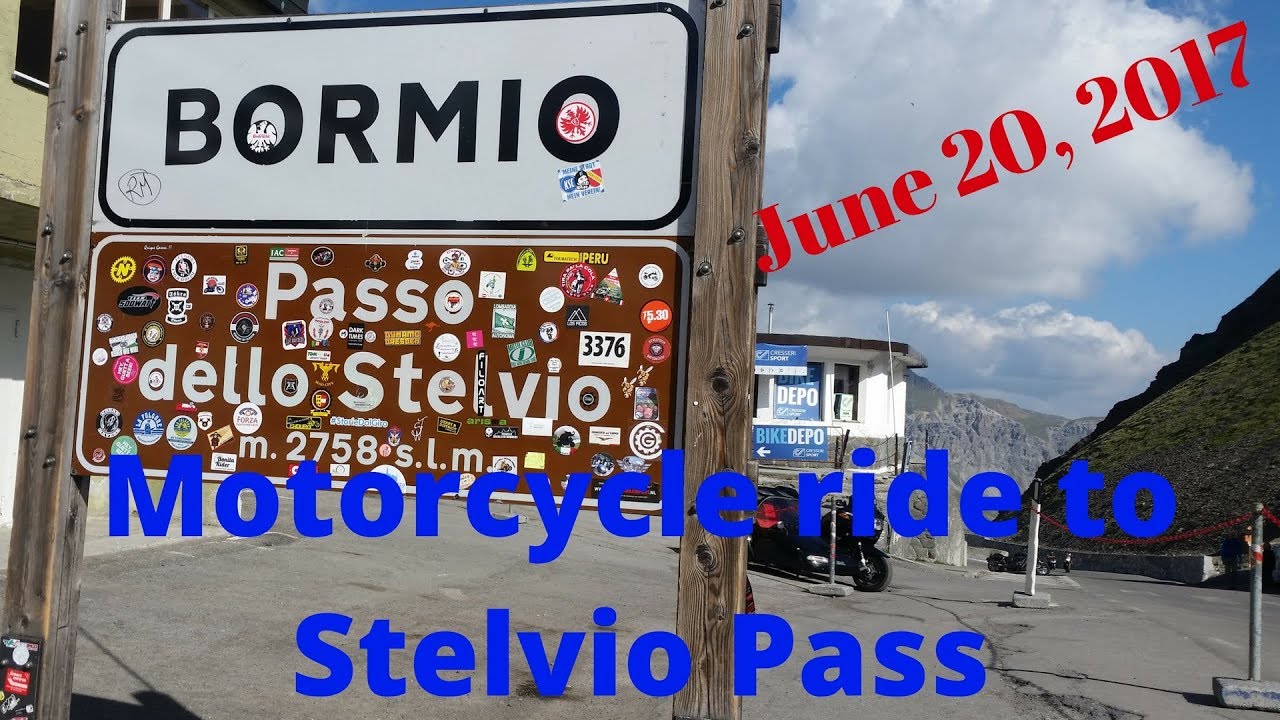 Riding up Stelvio Pass