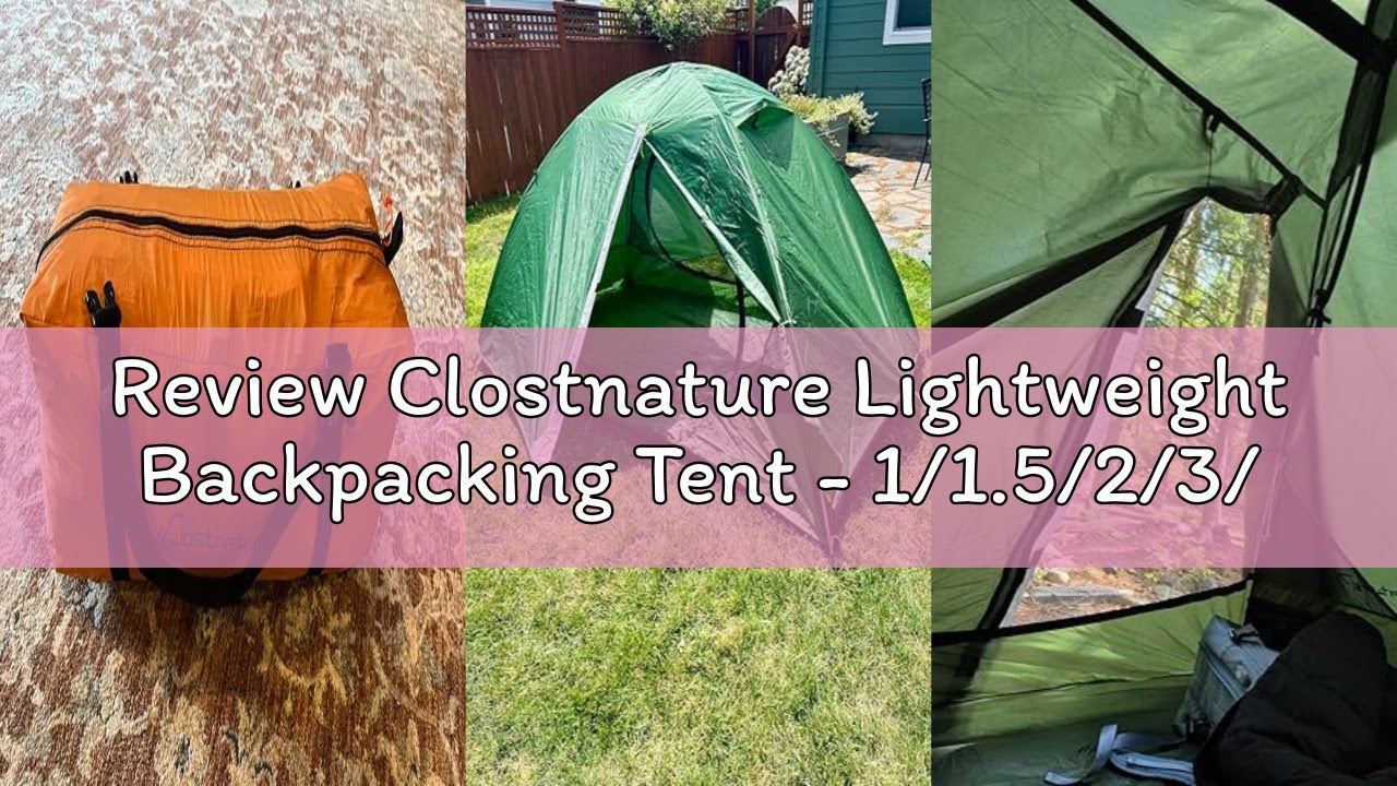 Review Clostnature Lightweight Backpacking Tent - 1/1.5/2/3/4 Person Ultralight Waterproof Camping T