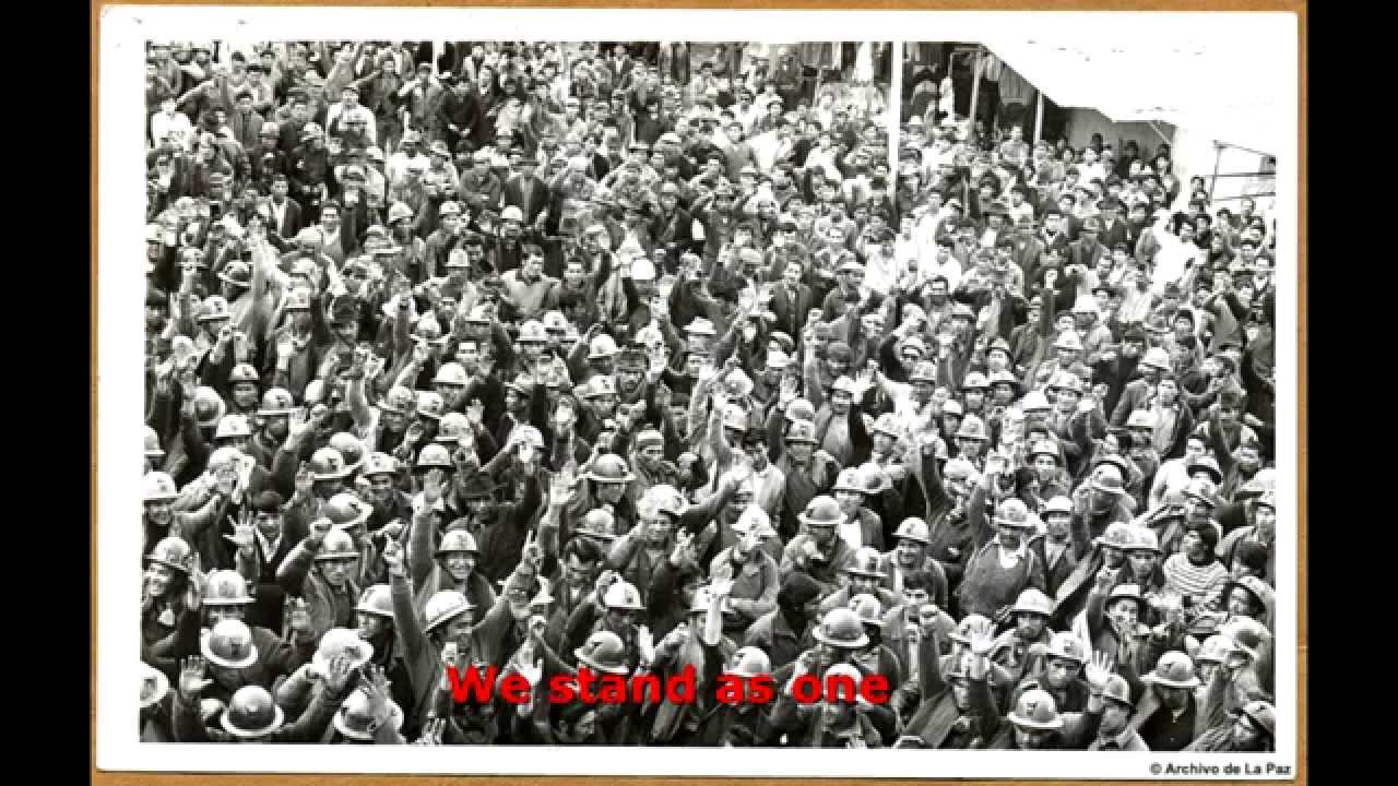 The People United Will Never Be Defeated (English lyrics)